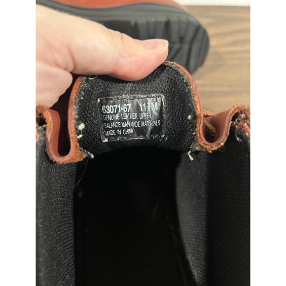 Vintage SAO by Stacy Adams Genuine Leather Mens Chukka Boots Sz 11.5 Red - Picture 13 of 14